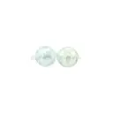 Faceted Crystal Glass Loose Spacer Button