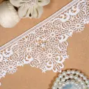 Decorative Floral & Leaf Design Shuttle Lace