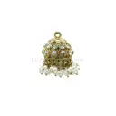 Glass Beads & Pearl Dangles Embellished with Rhinestones Fancy Menakaar Hanging