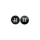 Gradient Ring Design with Thick Outer Rim 4-Hole Shirt Button