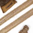 Gold Metallic Tweed Fringe Lace with Multi-Color Bouclé Weave & Frayed Edges