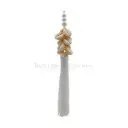 Decorative Pearl & Seashell Embellishment Tassle with Crochet Head Dangle