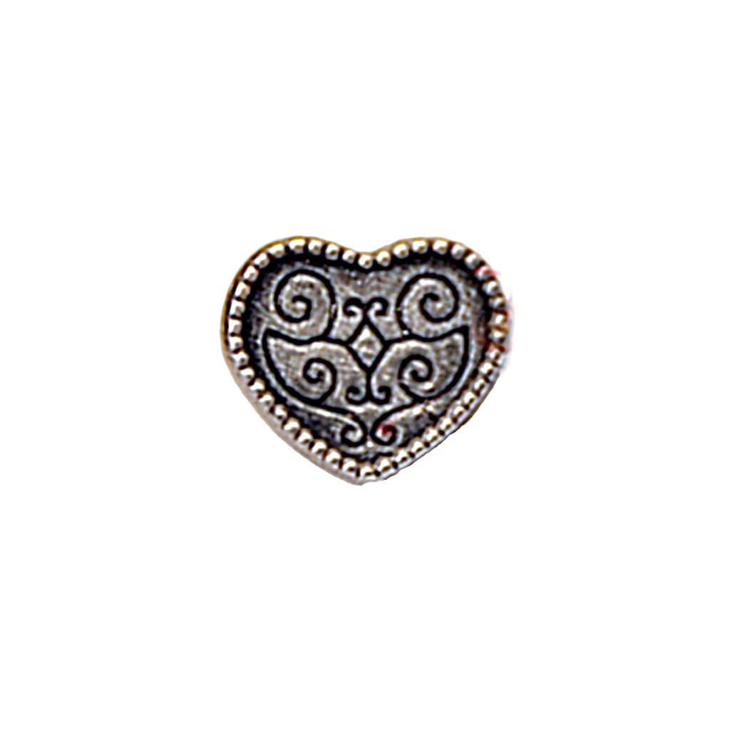 Heart Shape Metal Suiting Button