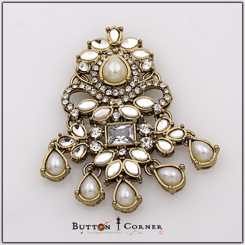Fancy Kundan Button