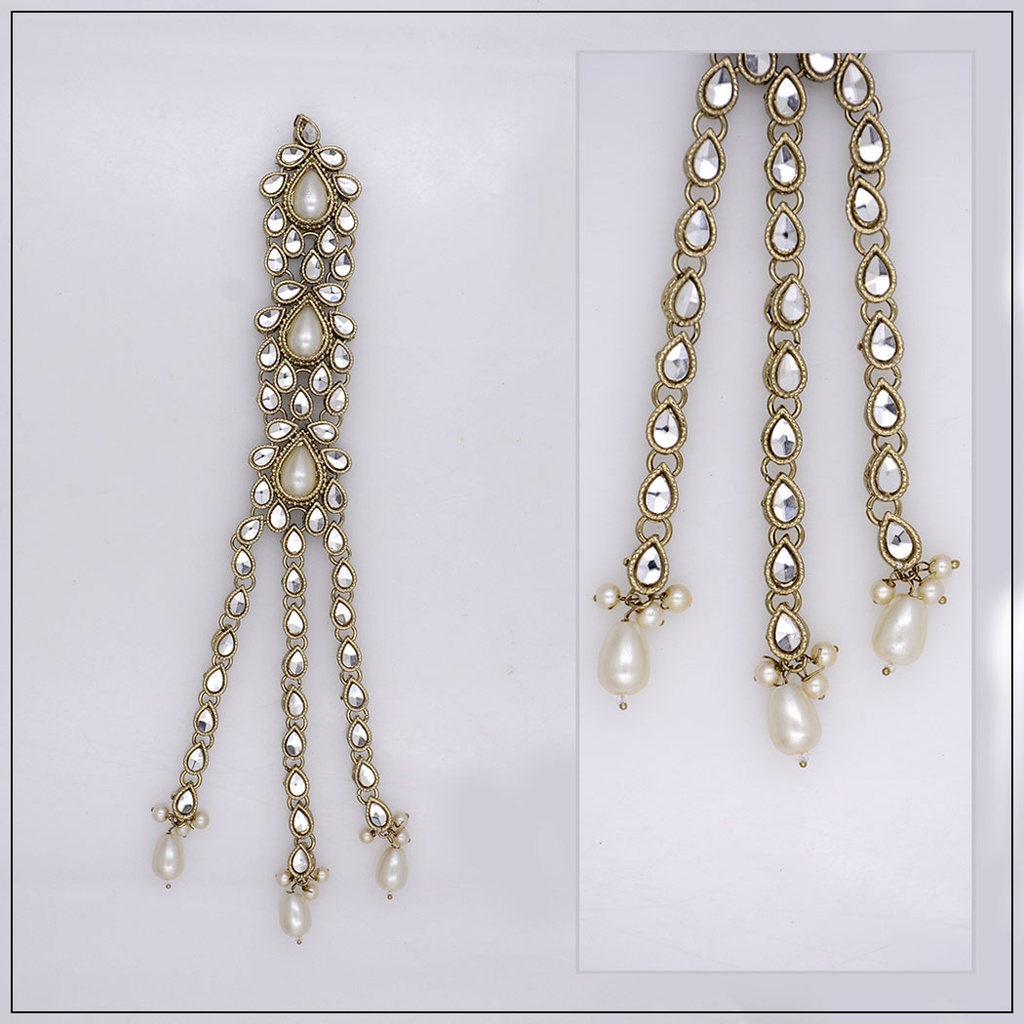 Fancy Kundan Button Patti