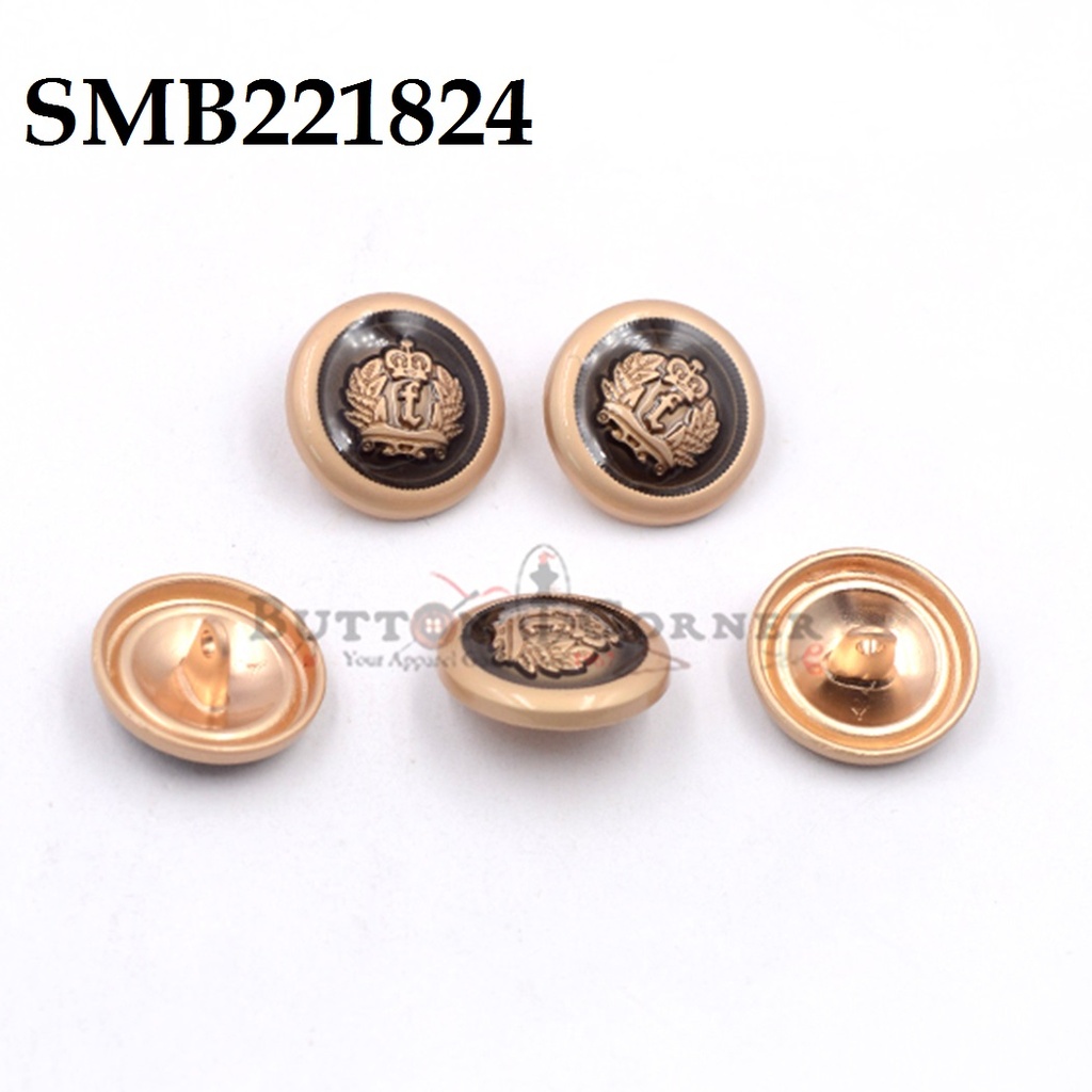 Crown Metal Suiting Button