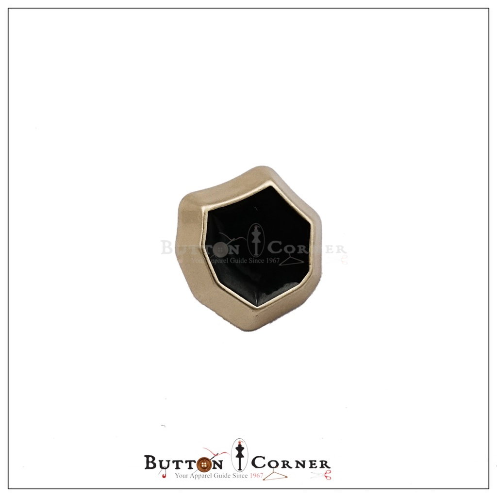 Stone Shape Metal Button