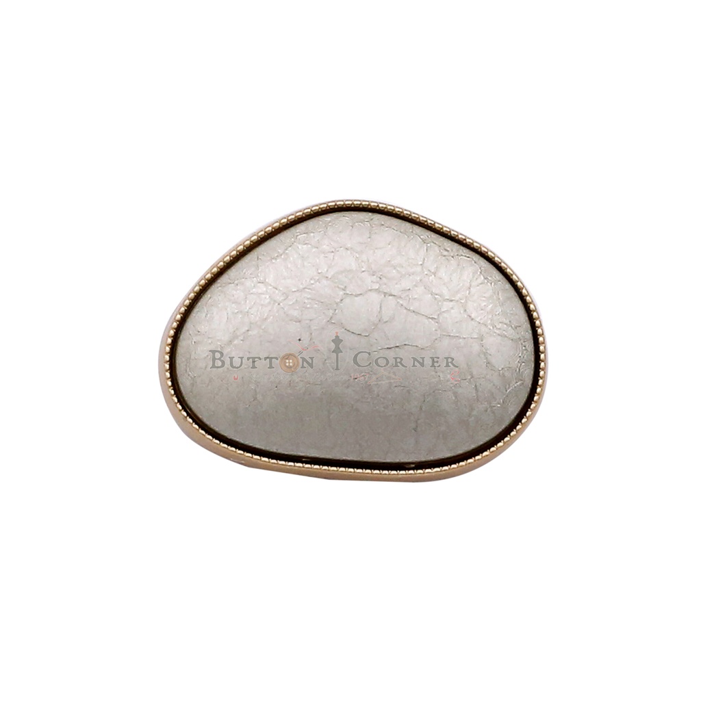 Stone Shape Metal Button