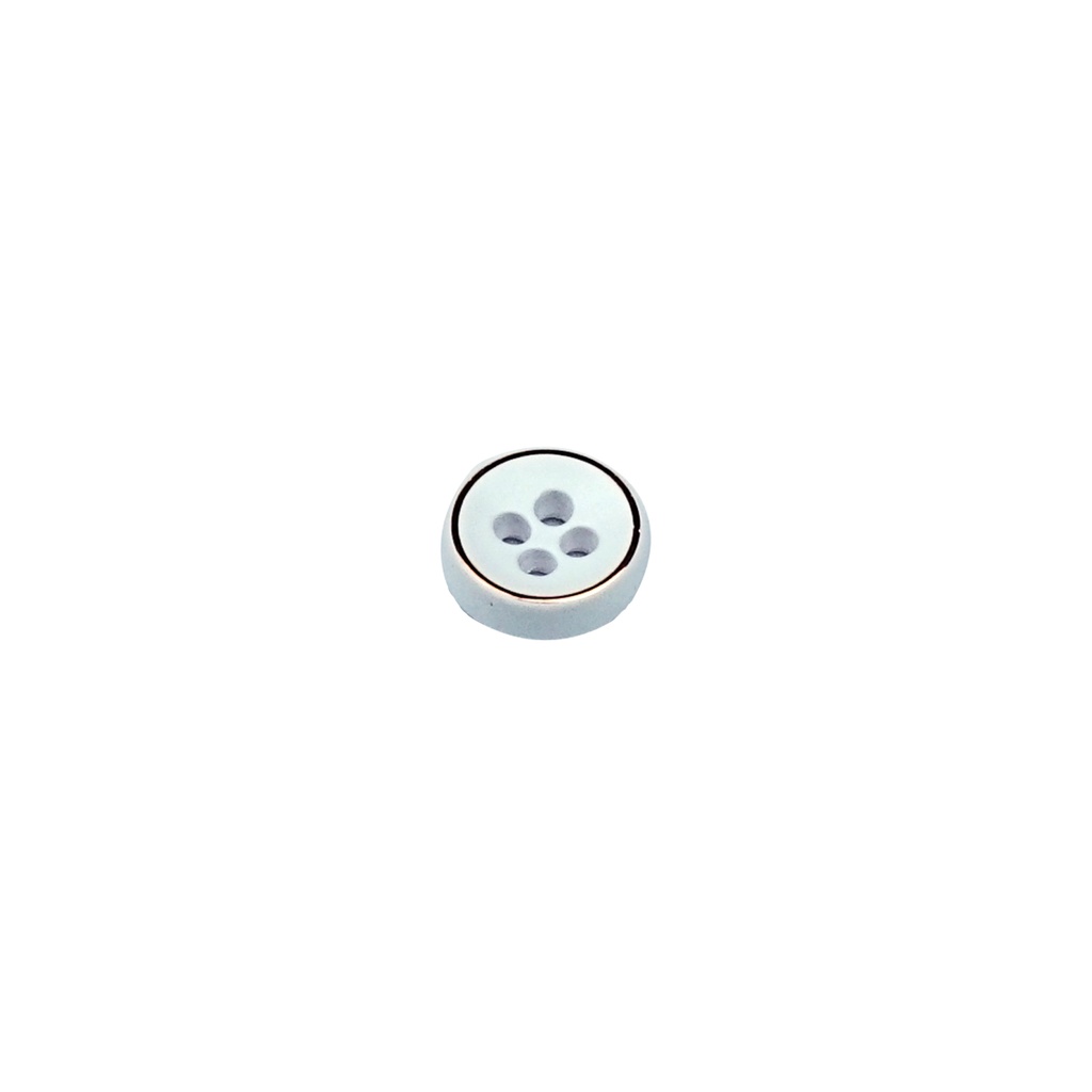 Shirt Button With Shiny Copper Ring