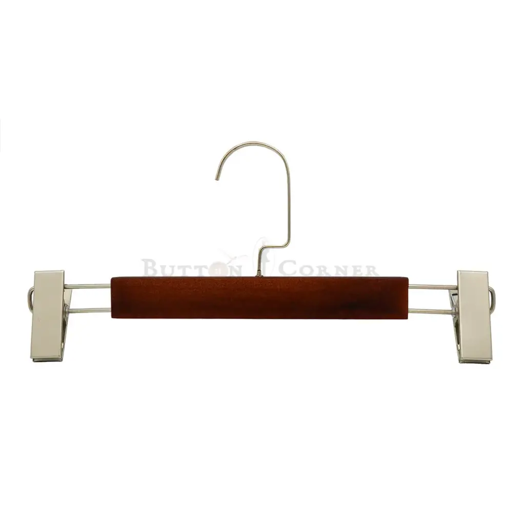 Adjustable Clip Wooden Trouser Hanger