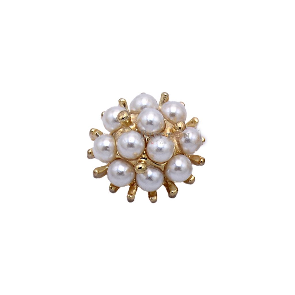 Half Pearl Design Fancy Button