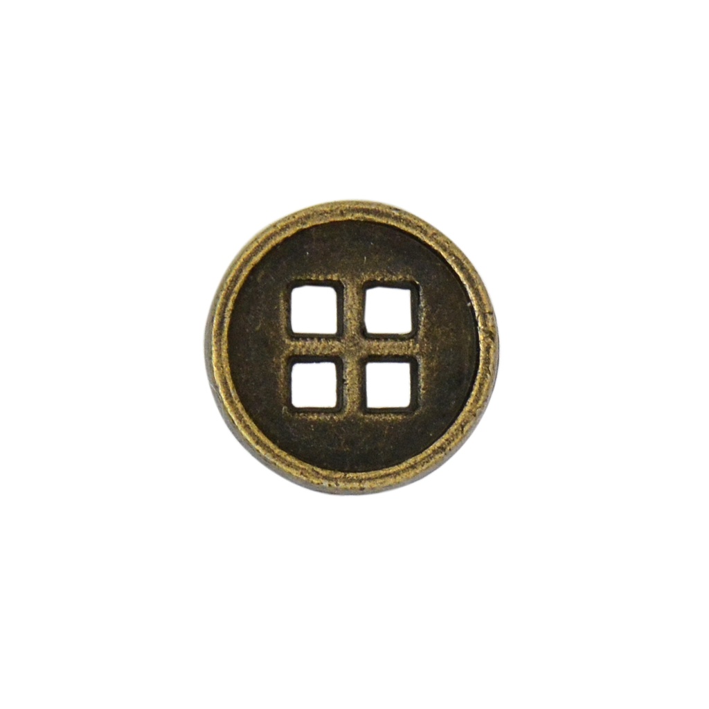 Round Shape Square 4 Hole Shirt Button