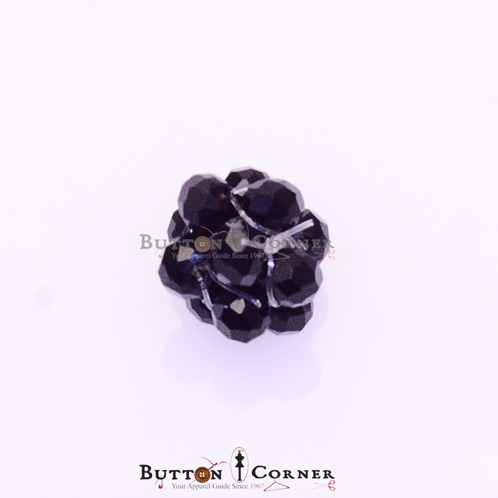 Elegant Pearl & Faceted Crystal Bead Cluster Buttons