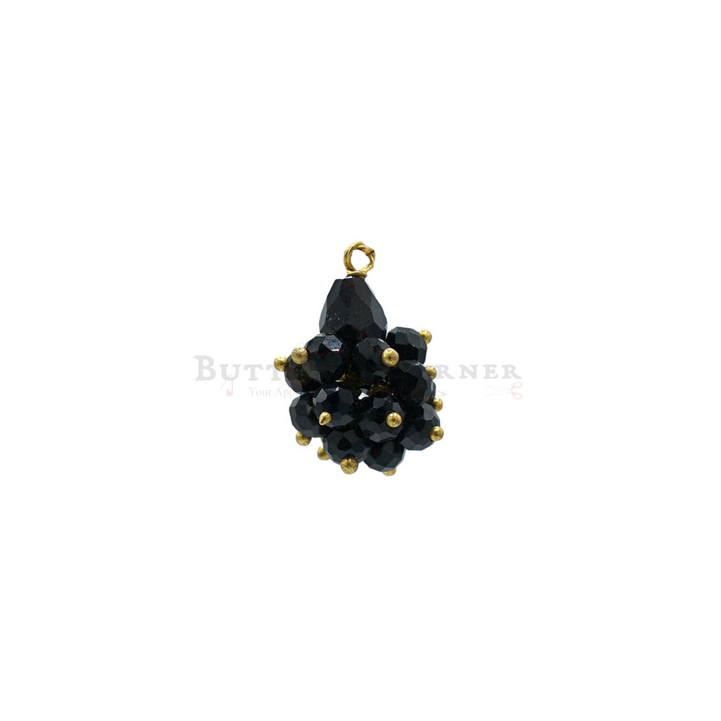 Hand-Made Crystal Hanging Button