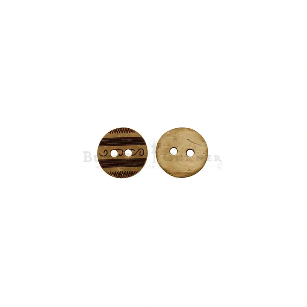 Dill Knopf Design 2-Hole Coconut Shirt Button