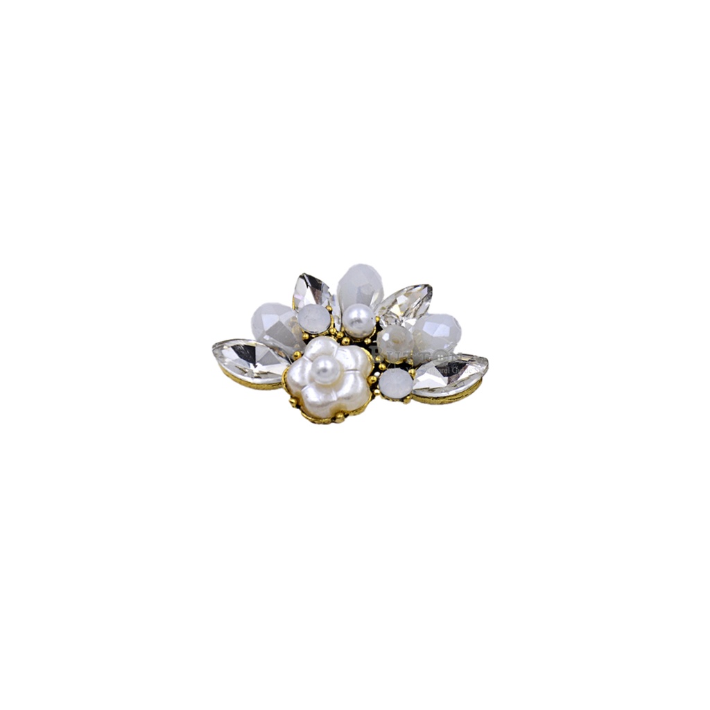 Fancy Half Flower Button