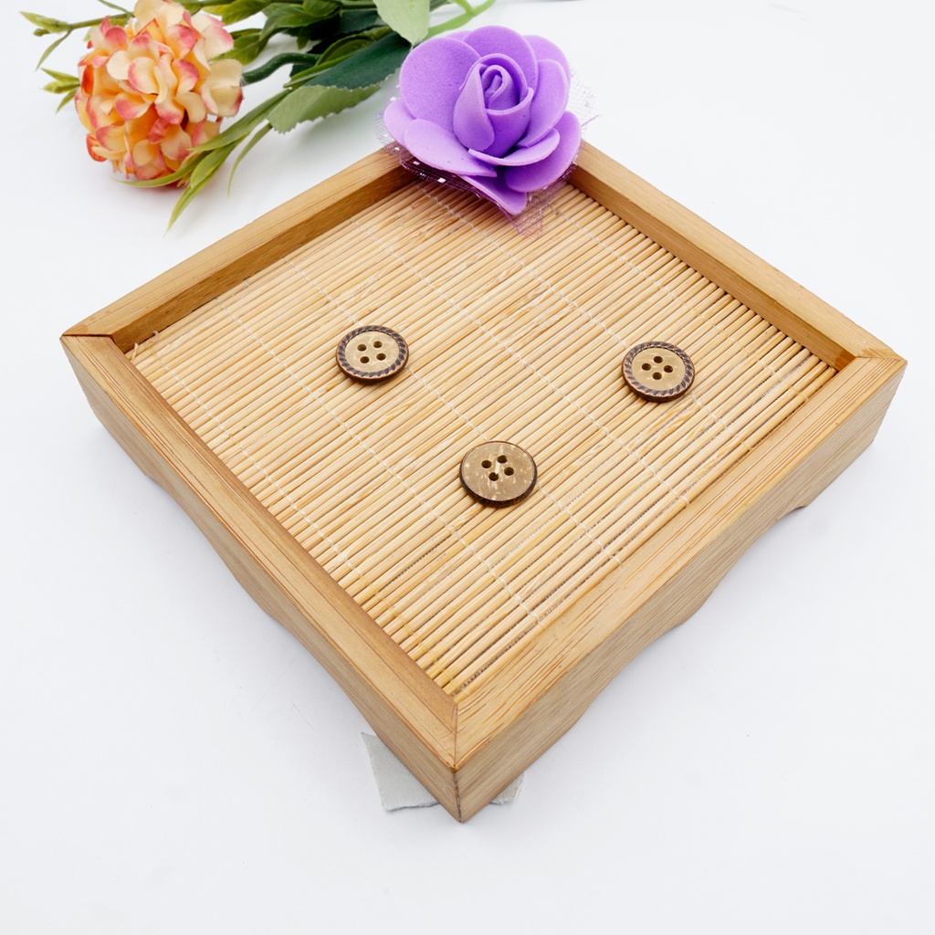 Rim Border Design Coconut Button