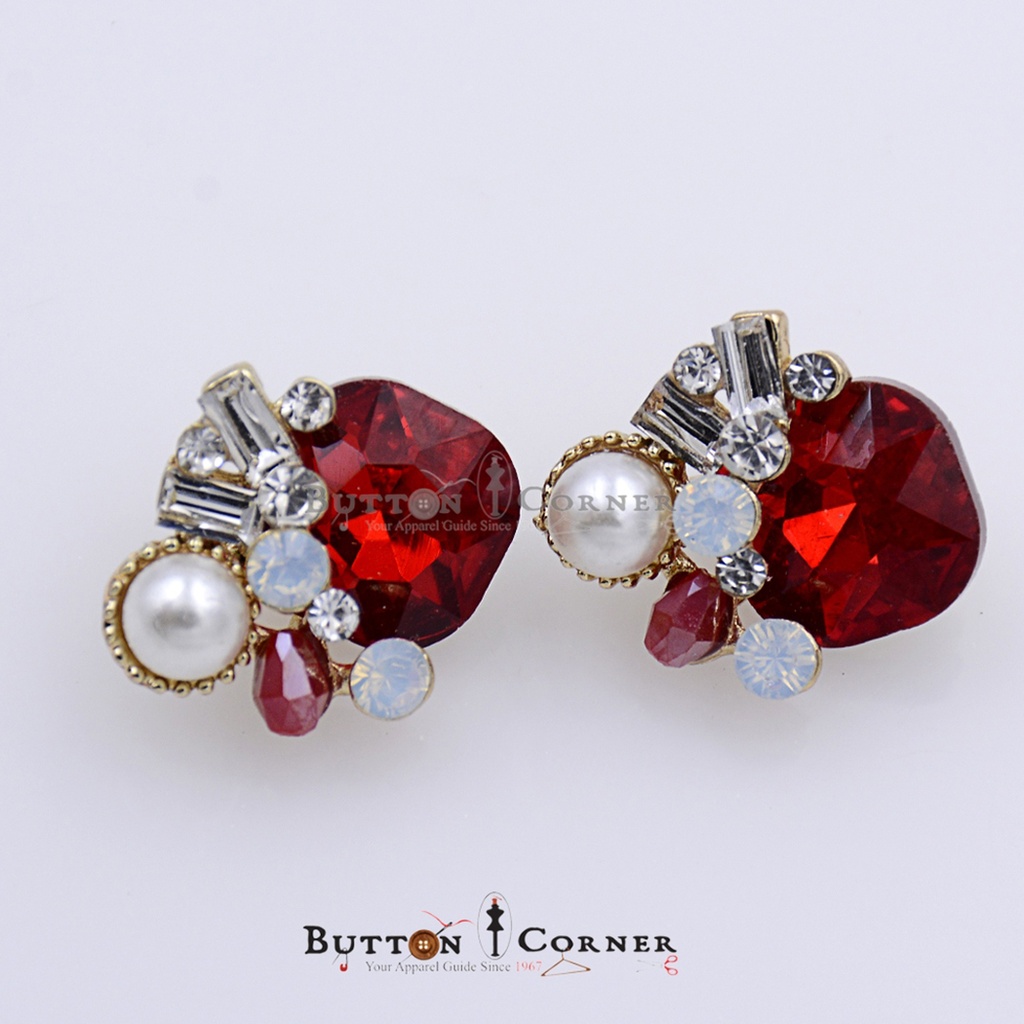 Fancy Crystal Button