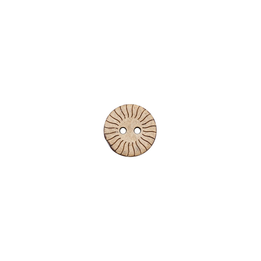 Quake Border 2 Hole Coconut Button