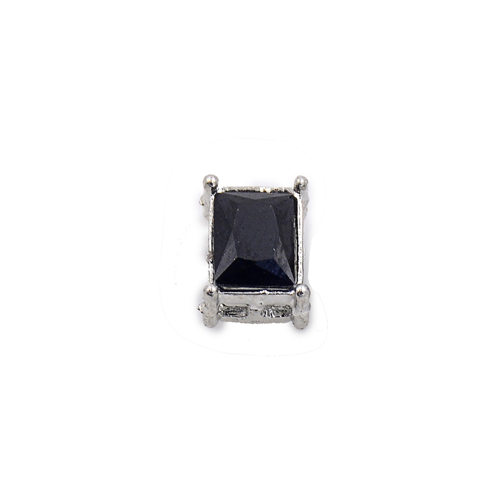 Rectangle Bead Crystal Button