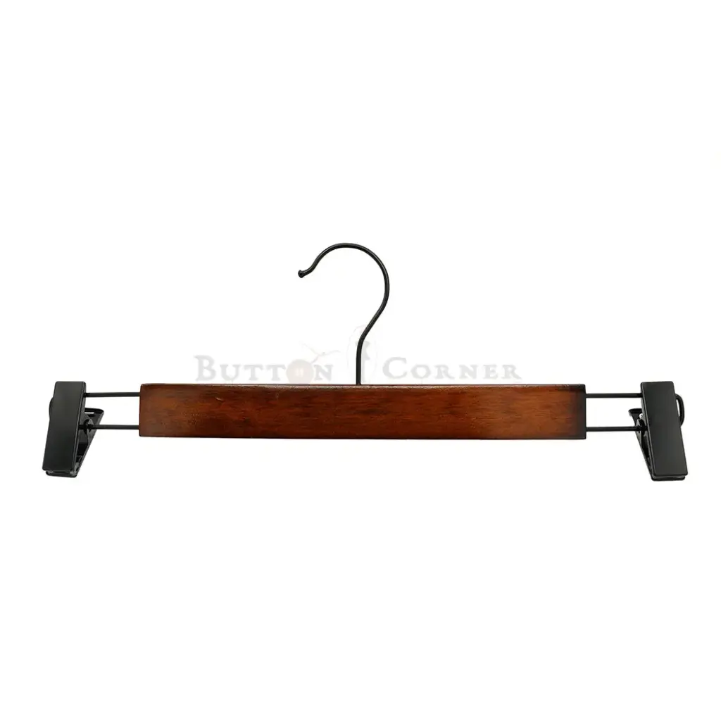 Adjustable Clip Wooden Trouser Hanger