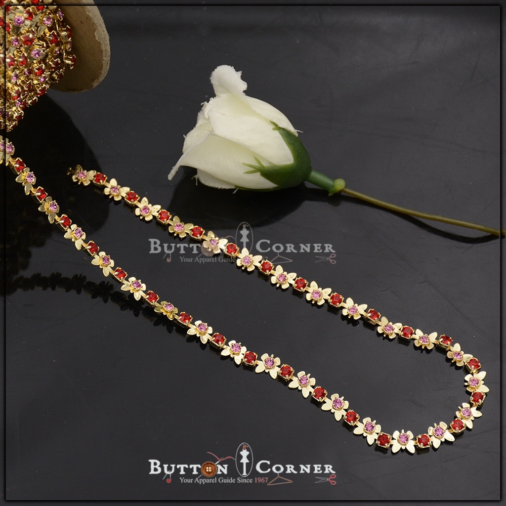 Fancy Multi Color Swarovski Chain