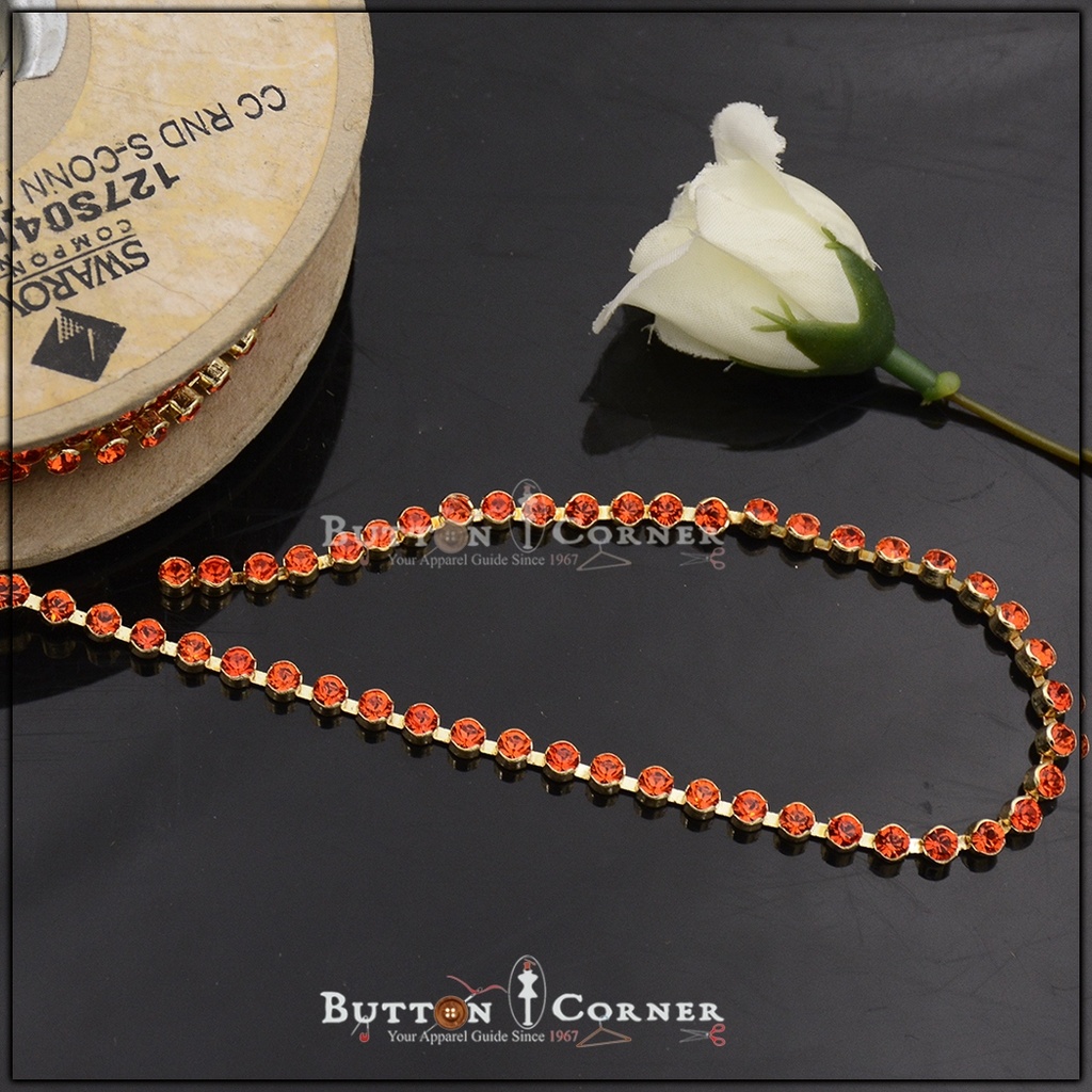 Fancy Metal Swarovski Chain