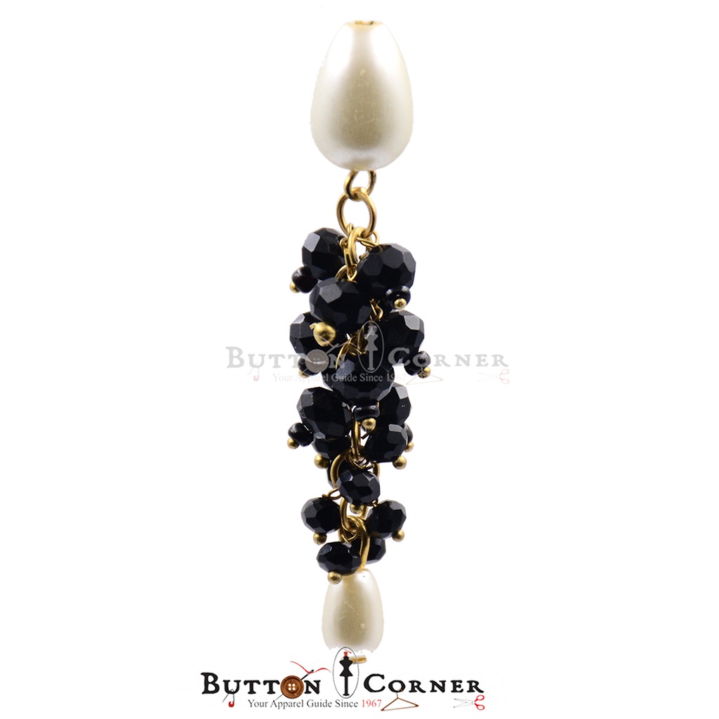 Tassel with Pearl & Crystal Beads