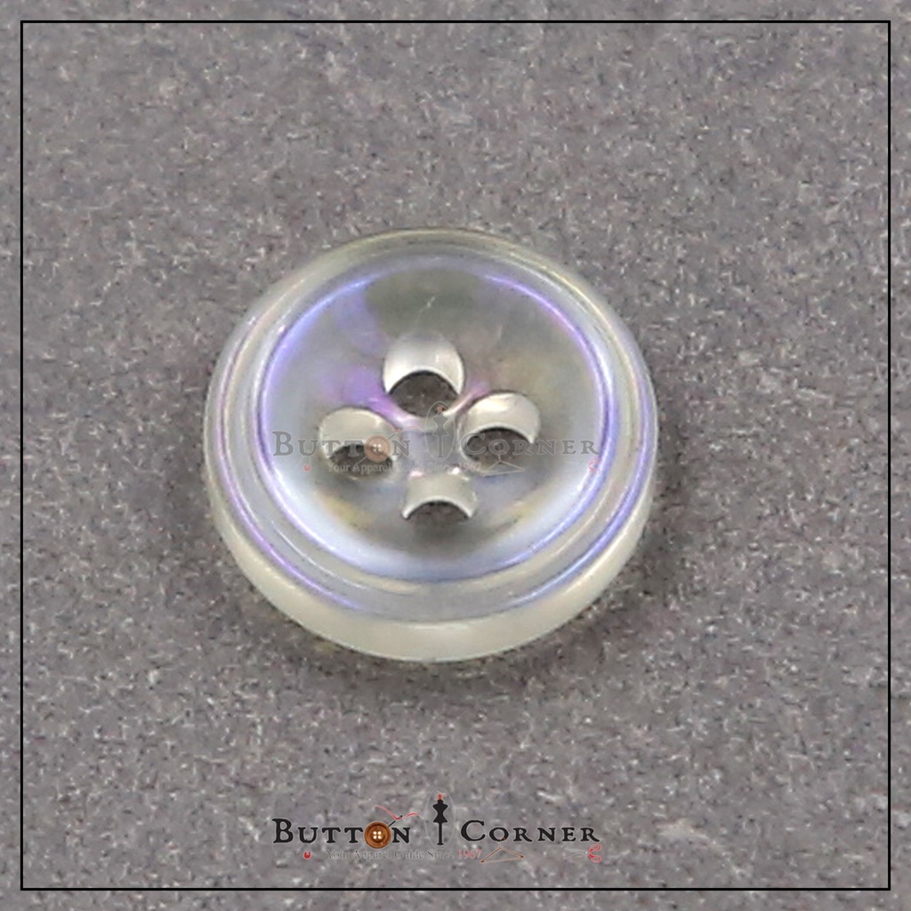 Deep 4 Hole Plastic Shirt Button