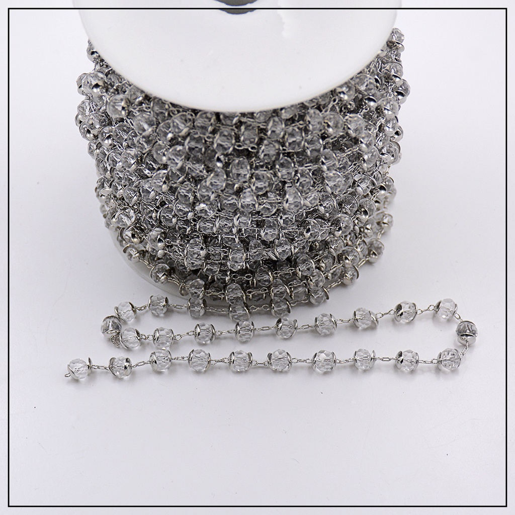 Fancy Crystal Metal Lace