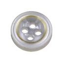 Gold Outline 4 Hole Shirt Button