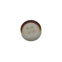 Chalk Button 4 Hole with Fired Border