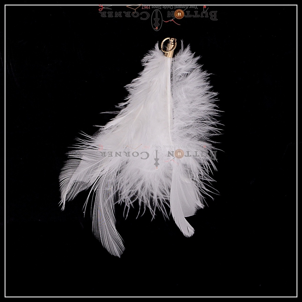 Metal Cap Feather Hanging