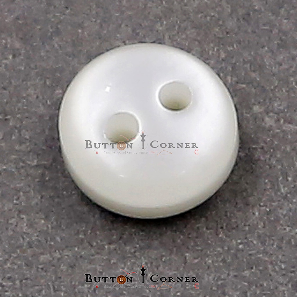 Bunty Plain 2 Hole Plastic Button