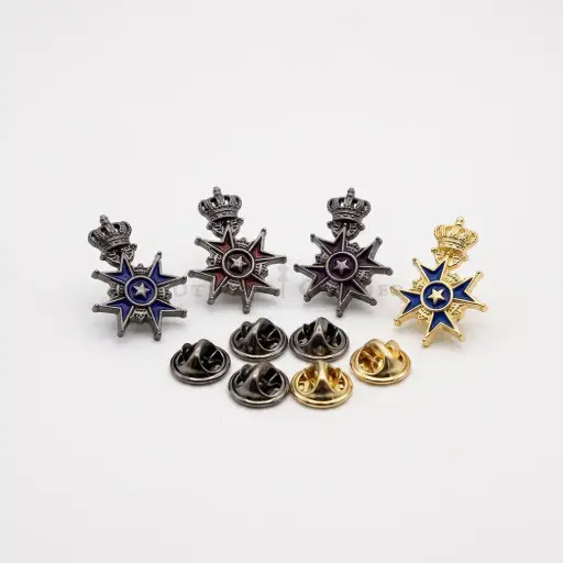 Crown Badge Lapel Pin