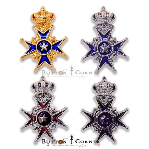 Crown Badge Lapel Pin