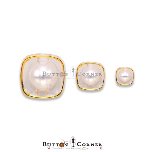 Center Pearl Plastic Button