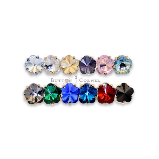 Star Shape Crystal Button.