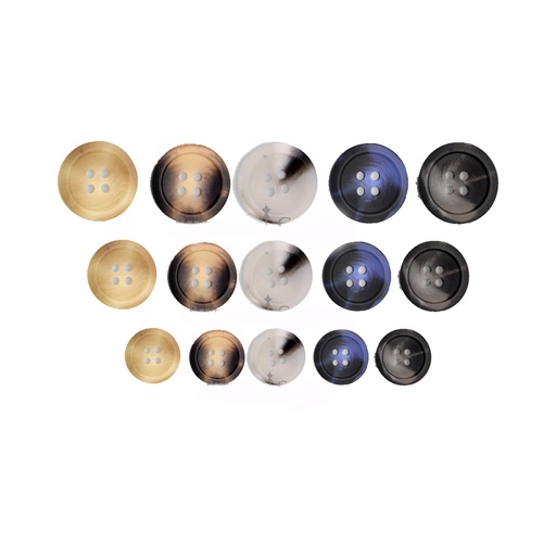 Cup Sonic 4 Hole Polyester Button