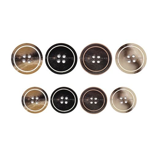 Suiting Button With Laser Outline NZ-77