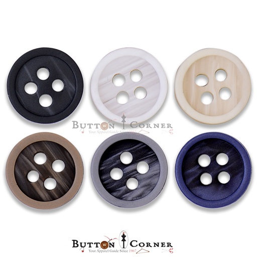 Marble Texture 4 Hole Shirt Button