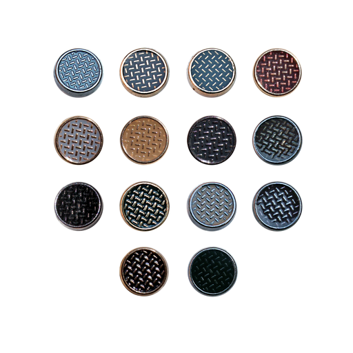 Colored Texture Shirt Button