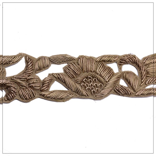 [FANL831 ANTIQUE GOLD] Fancy Kora & Dabka Lace