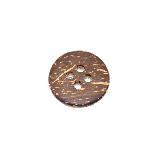 [CBO140 L & D BROWN] Curve Shape 4 Hole Coconut Button