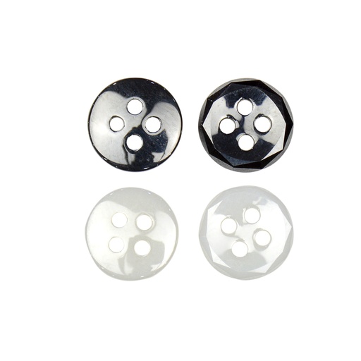 Ceramic 4 Hole Shirt Crystal Button