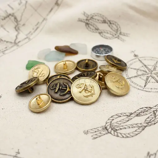Anchor Design Round Suiting Button
