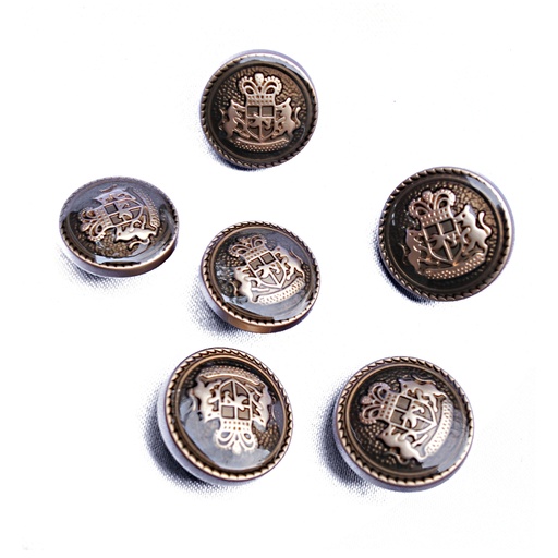 2 Horse Design Enamel Suiting Button