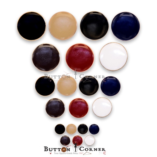 Enamel Coated Metal Shank Button