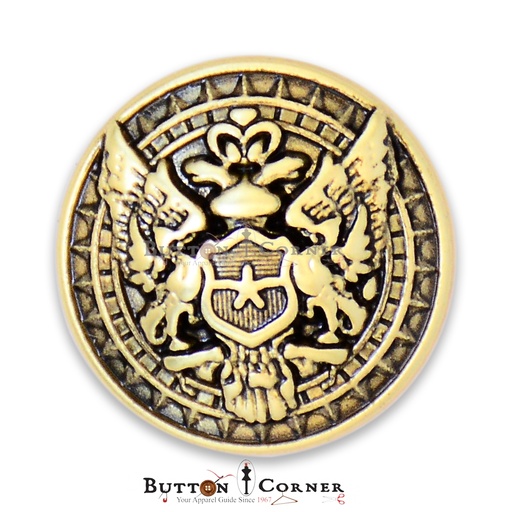 [81686 GOLD] Antique Design Metal Suiting Button