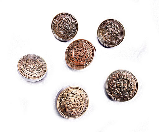 Fleur De Lis Design Suiting Button